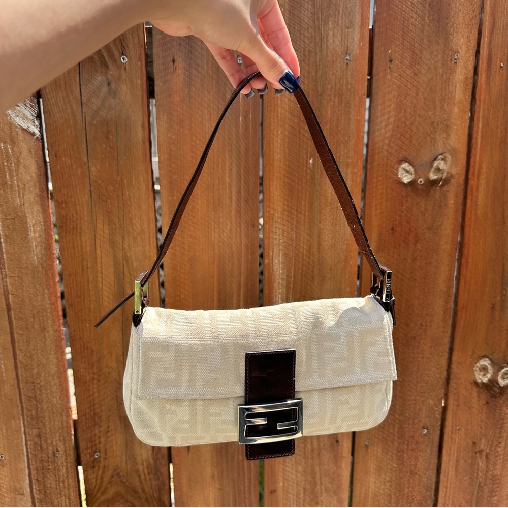 Vintage Fendi FF Zucca Baguette